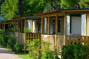 Foto esterna dei maxi caravan