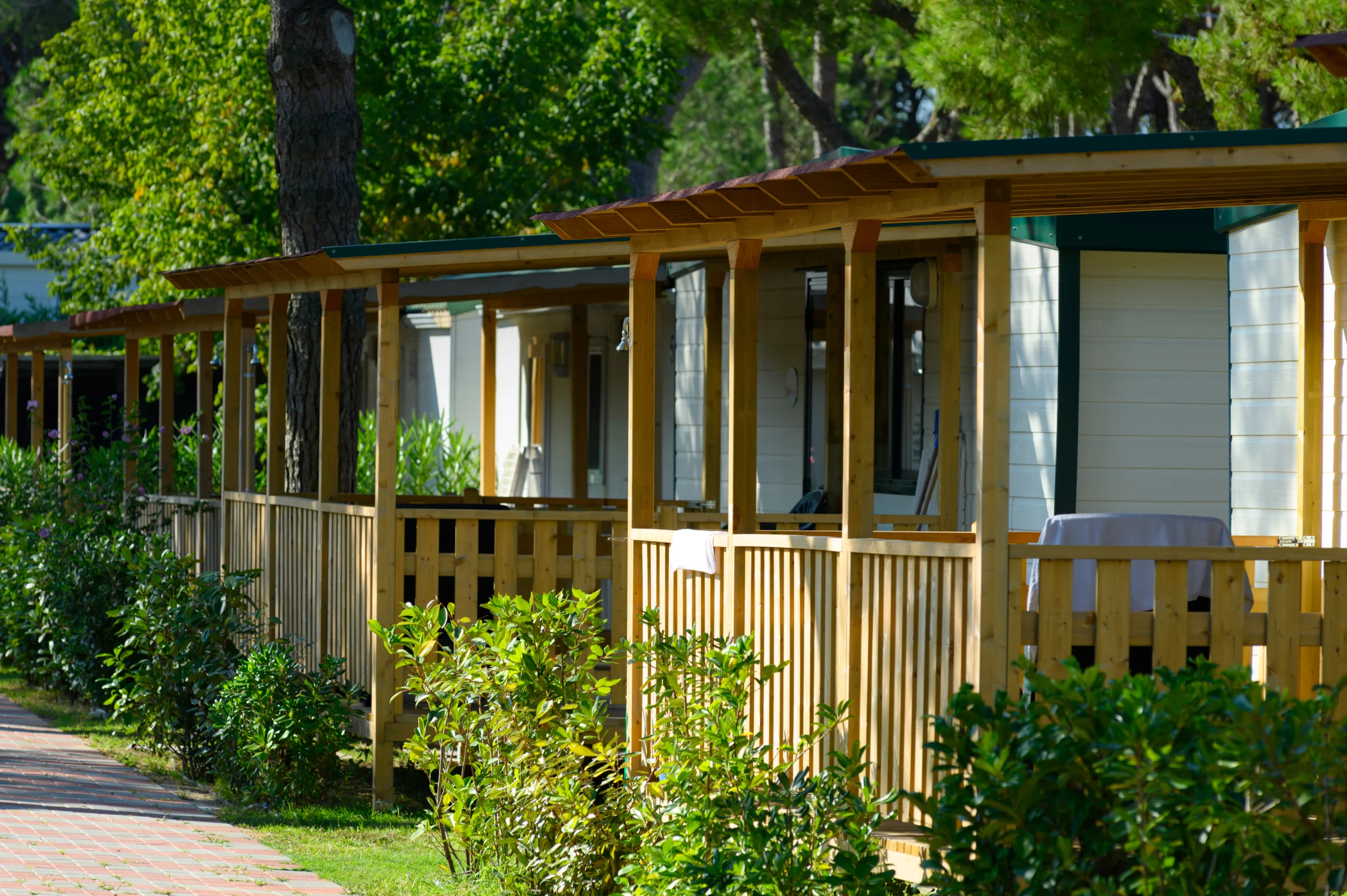 Foto esterna dei maxi caravan