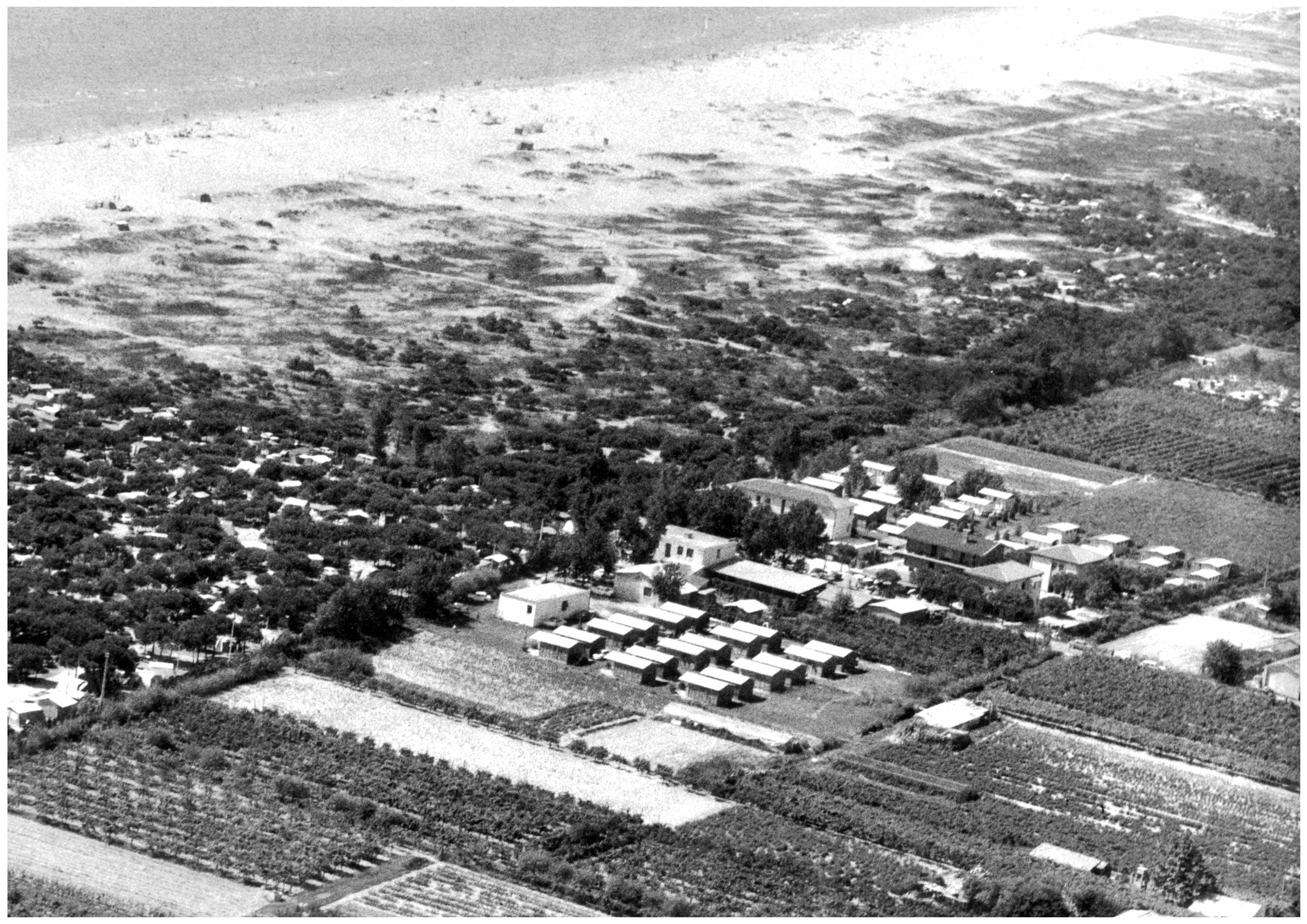 Foto aerea storica dell'area